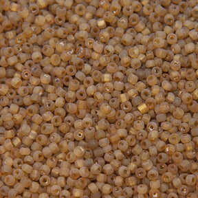 10SV253-18R: Vintage Venetian Gold #18 Square Hole Frosted 10/0 150 Gram Bag