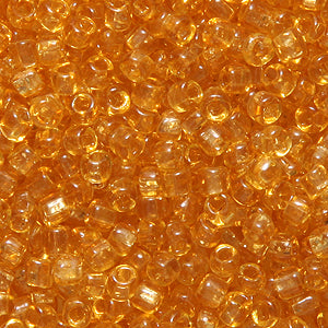 10SV253-6Q: Vintage Venetian Transparent Gold SQ Hole 10/0 500 Grams