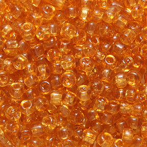 10SV254-3Q: Vintage Venetian Transparent Raw Sienna #3 SQ Hole 10/0 500 Grams