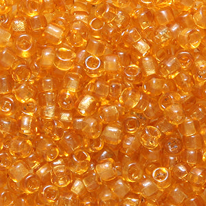 10SV254-4: Vintage Venetian Transparent Raw Sienna #4 SQ Hole 10/0 500 Grams