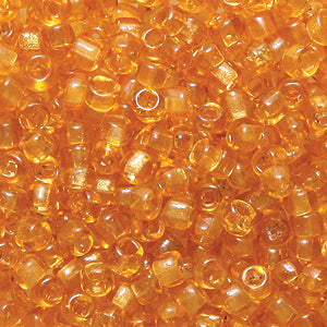 10SV254-4R: Vintage Venetian Transparent Raw Sienna #4 Square Hole 10/0 150 Gram Bag