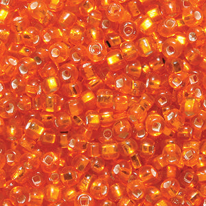 10SV435-4R: Vintage Venetian SIL-Line Orange #4 10/0 50 Gram Bag