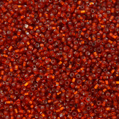 10SV436-1: Vintage Venetian S/L BURNT Orange #1 Square Hole10/0