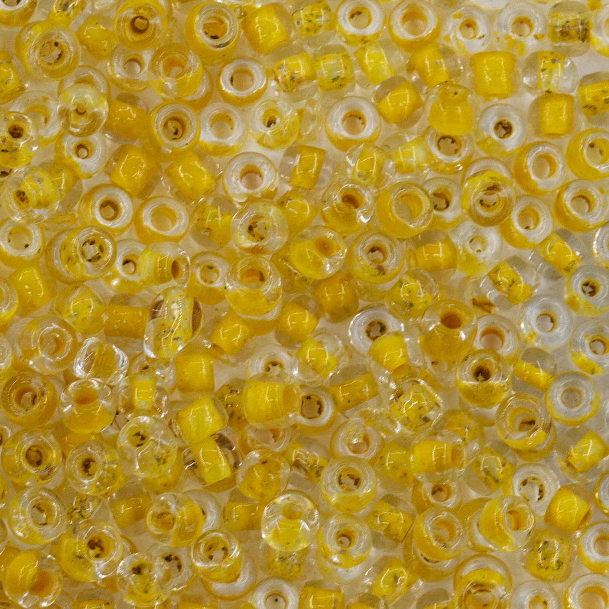 Antique Venetian 10/0 Seed Bead Clear Dandelion - 10 Grams