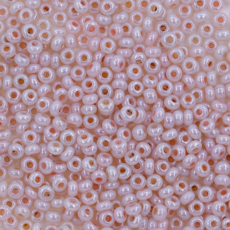 10SV8392-4: Antique Venetian 10/0 Seed Bead Opaline Luster Carnation Pink #4 - 10 Grams