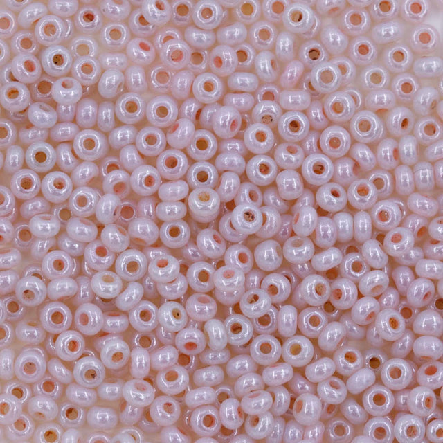 10SV8392-4: Antique Venetian 10/0 Seed Bead Opaline Luster Carnation Pink #4 - 10 Grams