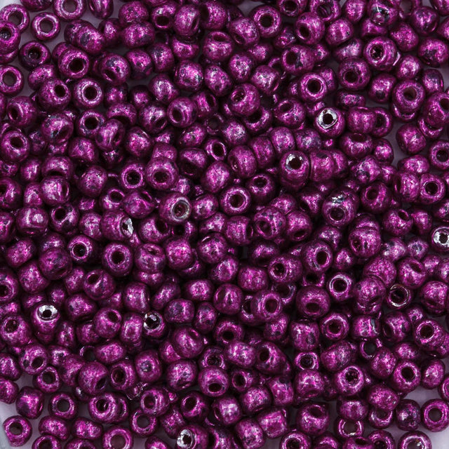 10SV895-1: Antique Venetian 10/0 Seed Bead Metallic Red Violet #1 - 10 Grams