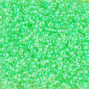 11SM1120: Miyuki Japanese Seed Bead 11/0 Luminous Neon Lined Mint - 250GM