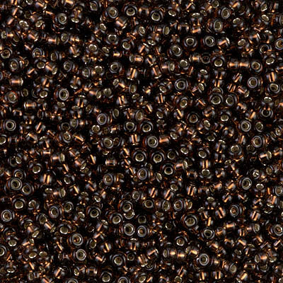 11SM0029: Miyuki Japanese Seed Bead 11/0 Root Beer Silver Lined - 250GM