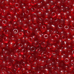 11EP244-2: Vintage French Transparent Ruby 11/0 250 Grams