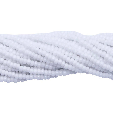 11SB112R: CZ Seed Bead Op White 11/0 - 1HK