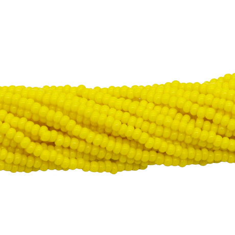 11SB122: CZ Seed Bead Op LT Yellow 11/0 6HK