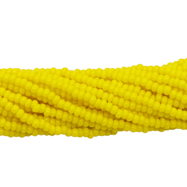 11SB122R: CZ Seed Bead Op LT Yellow 11/0-1HK