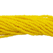 11SB126R: CZ Seed Bead Op Dark Yellow 11/0-1HK