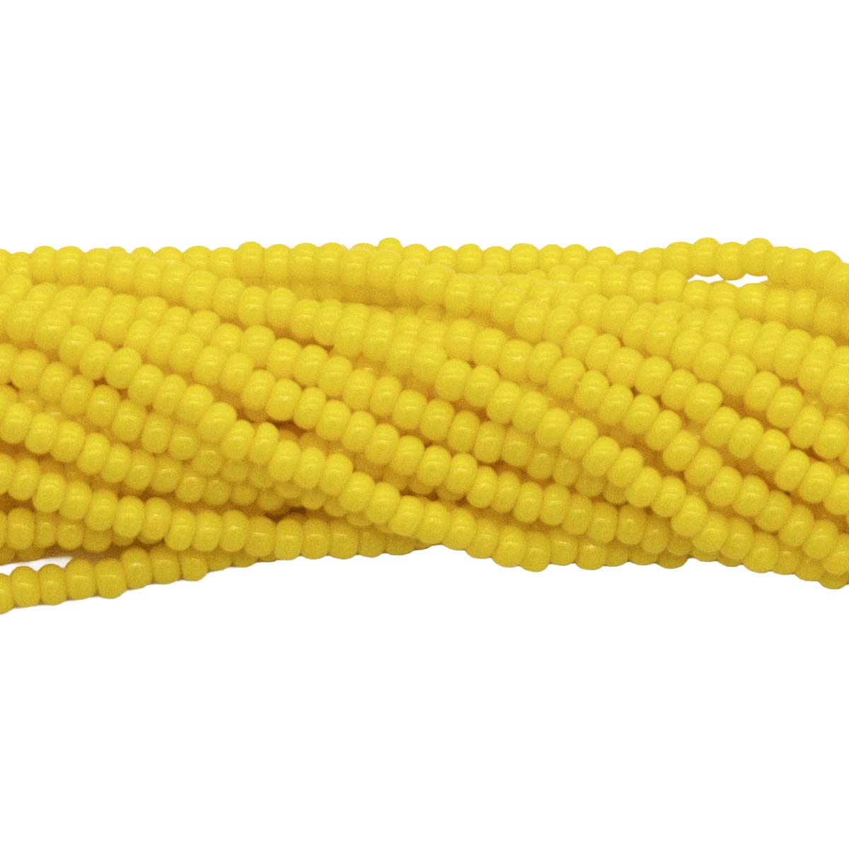11SB126R: CZ Seed Bead Op Dark Yellow 11/0-1HK
