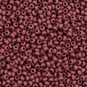 11SB145-TV: CZ Seed Bead Opaque Light Mahogany 11/0 - 6HK