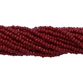 11SB148-C: CZ Seed Bead Truecut Op Brick Red Mahogany 11/0 6HK