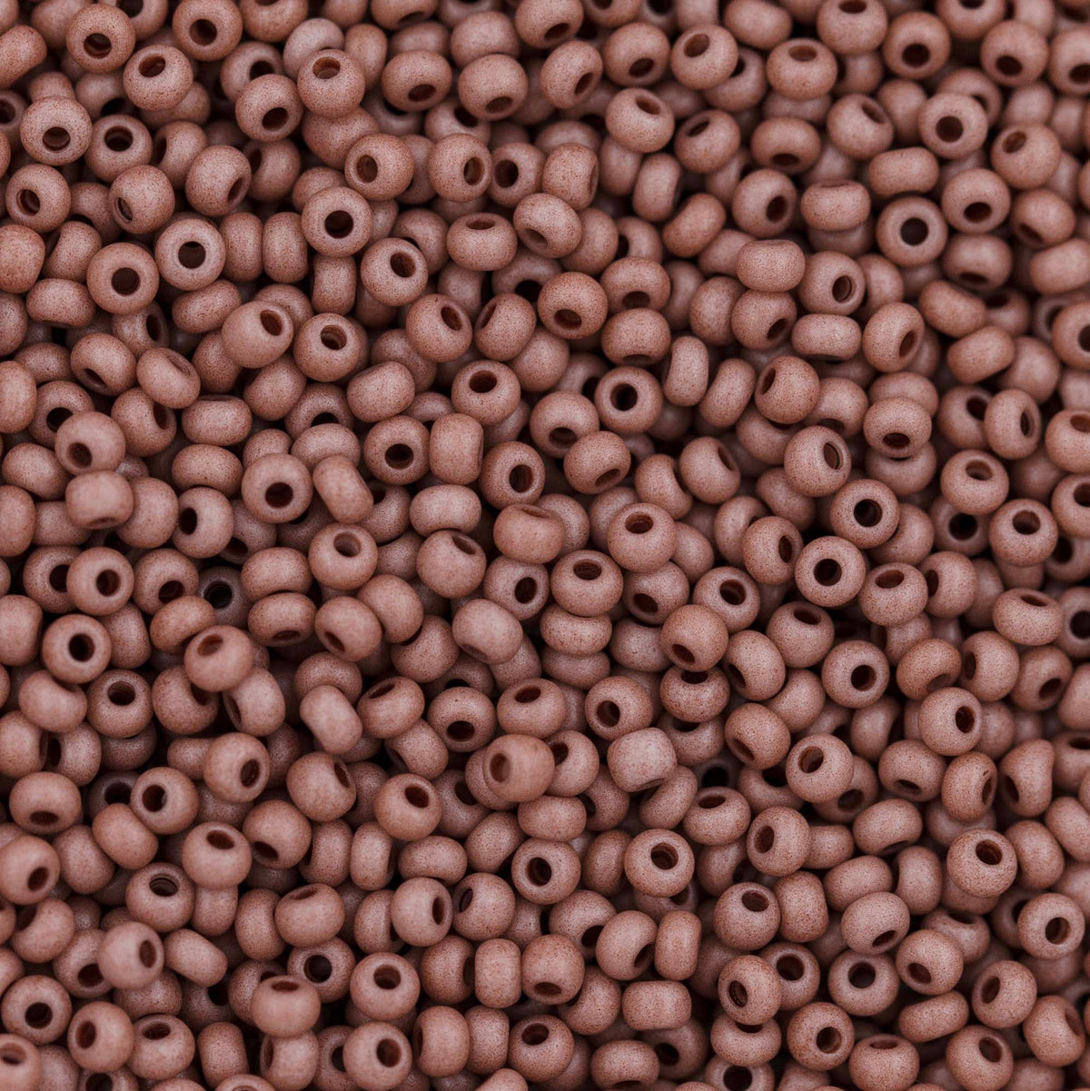 11SB155-TV: CZ Seed Bead Opaque Silt Brown 11/0 - 6HK