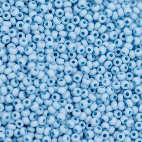 11SB161-TVR: CZ Seed Bead Opaque Silent Blue 11/0 - 1HK