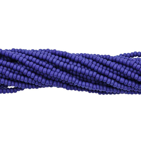 11SB178-M: CZ Seed Bead Op Navy Blue Matte 11/0 6HK