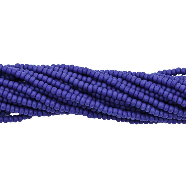 11SB178-M: CZ Seed Bead Op Navy Blue Matte 11/0 6HK