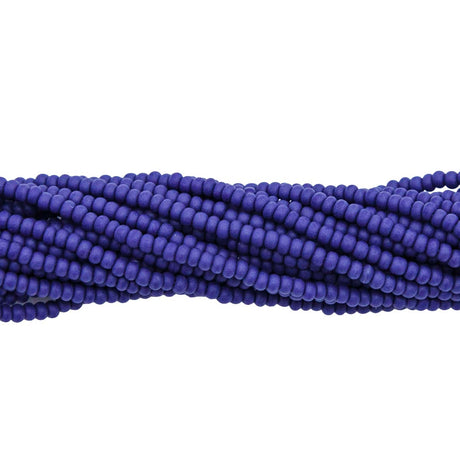 11SB178-MR: CZ Seed Bead Op Navy Blue Matte 11/0-1HK