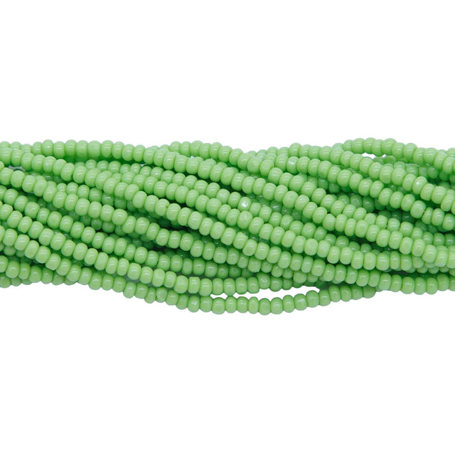 11SB180-C: CZ Seed Bead True Cut Op Pale Green 11/0   Color # 53310 6HK