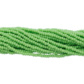 11SB180: CZ Seed Bead Op Pale Green 11/0 6HK