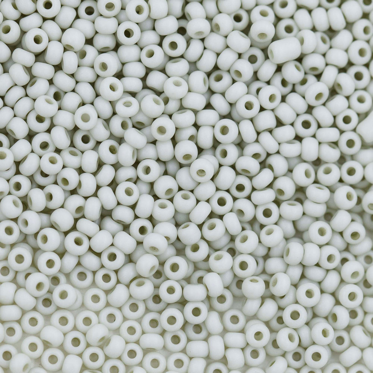 11SB181-TV: CZ Seed Bead Opaque White Sage 11/0 - 6HK