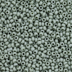 11SB183-TVR: CZ Seed Bead Opaque Pale Eukalyptus 11/0 - 1HK