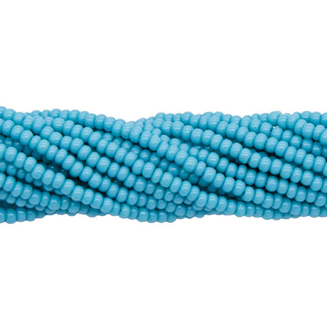 11SB185: CZ Seed Bead Op Turquoise Green 11/0 6HK
