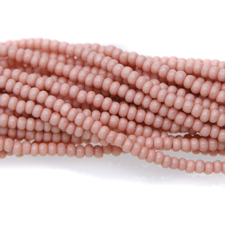 11SB192-A1C: Cz Seed Bead True Cut Terra Dusty Rose 11/0 - 6 Hanks