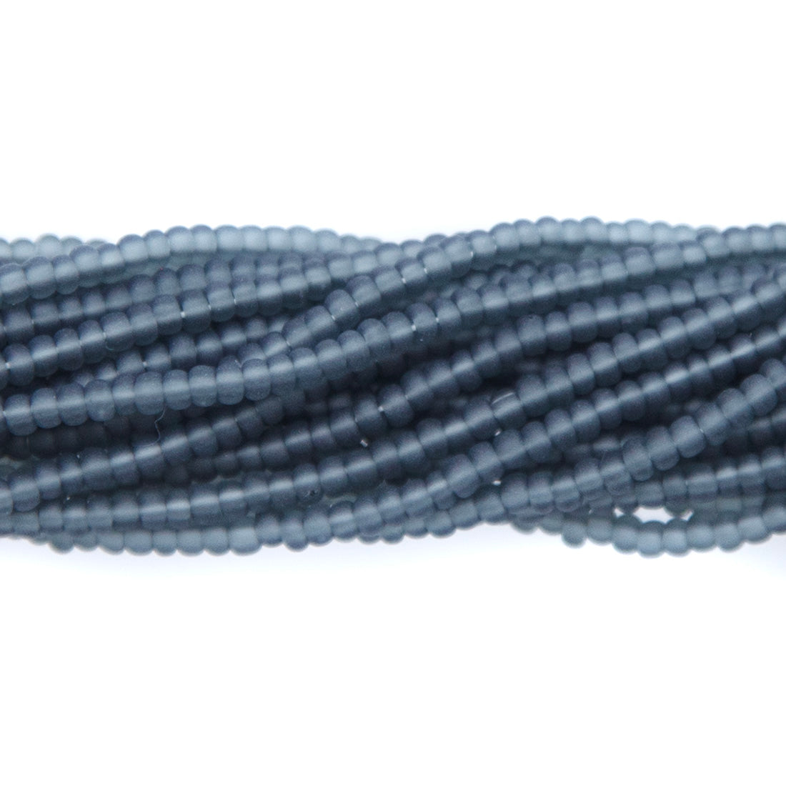 11SB205-M: CZ Seed Bead TR Grey Matte 11/0 6HK