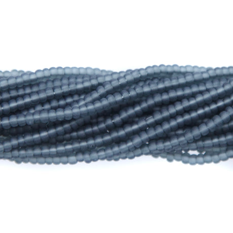 11SB205-M: CZ Seed Bead TR Grey Matte 11/0 6HK