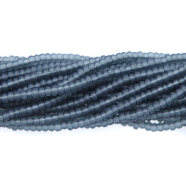 11SB205-M: CZ Seed Bead TR Grey Matte 11/0 6HK