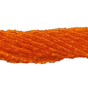 11SB232: CZ Seed Bead TR LT Orange 11/0 6HK