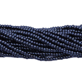 11SB309: CZ Seed Bead Gunmetal 11/0 6HK
