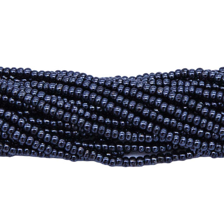 11SB309R: CZ Seed Bead Gunmetal 11/0-1HK