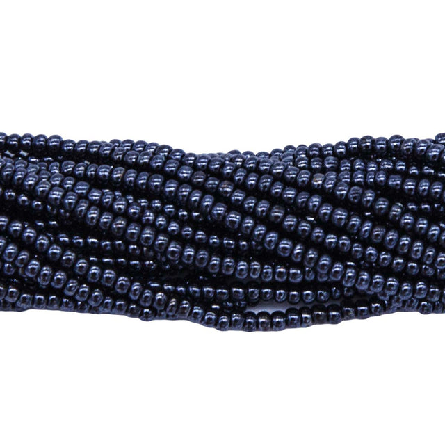 11SB309R: CZ Seed Bead Gunmetal 11/0-1HK