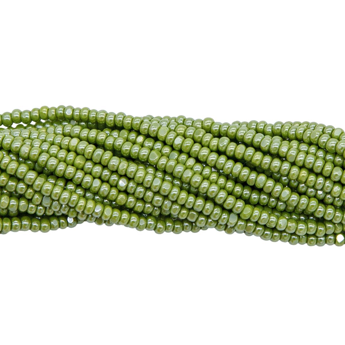 11SB383-OCR: CZ Seed Bead True Cut Op Olive Green Sfinx 11/0-1HK