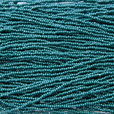 11SB386-CR: CZ Seed Bead True Cut Sfinx DK Green 11/0 - 1HK