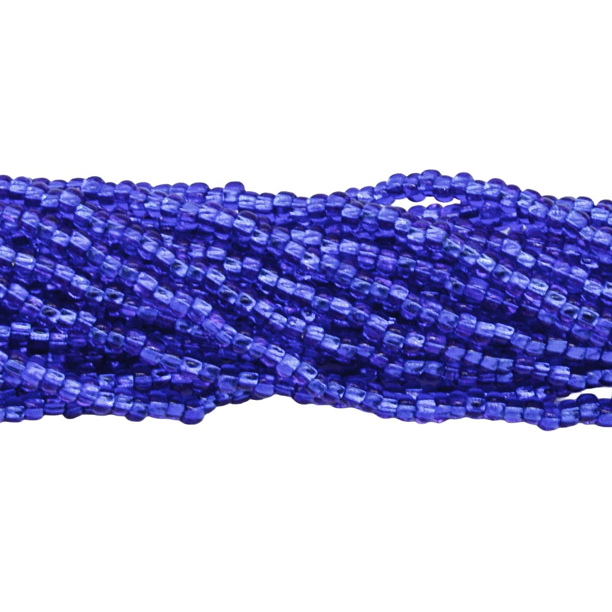 11SB468: CZ Seed Bead Silver Lined Capri Blue 11/0 6HK