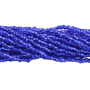 11SB468R: CZ Seed Bead SIL-Line Capri Blue 11/0-1HK