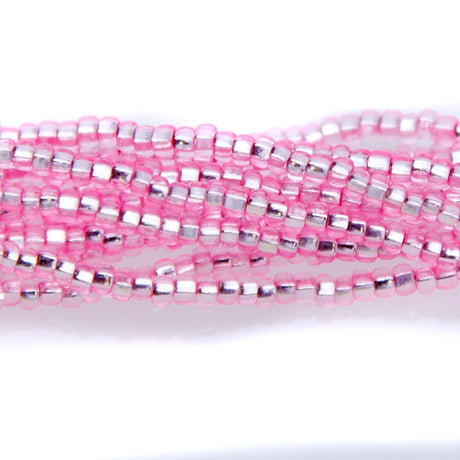 11SB491-DY: CZ Seed Bead Silver Lined Dyed LT Pink 11/0 6HK