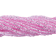 11SB491-DYR: CZ Seed Bead SIL-Line Dyed LT Pink 11/0-1HK