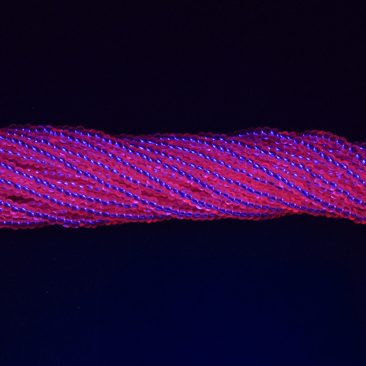 11SB494-YRR: CZ Seed Bead SIL-Line Dyed Dark Pink 11/0 Round Hole-1HK