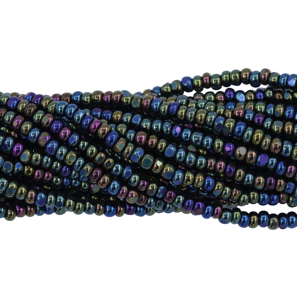 11SB588-CR: CZ Seed Bead True Cut Green Iris 11/0-1HK