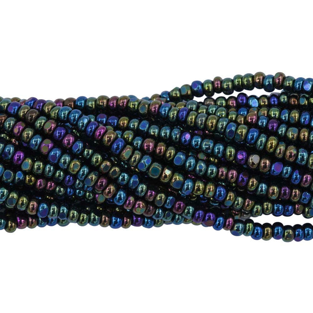11SB588-CR: CZ Seed Bead True Cut Green Iris 11/0-1HK