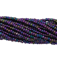 11SB599-CR: CZ Seed Bead True Cut Purple Iris 11/0-1HK