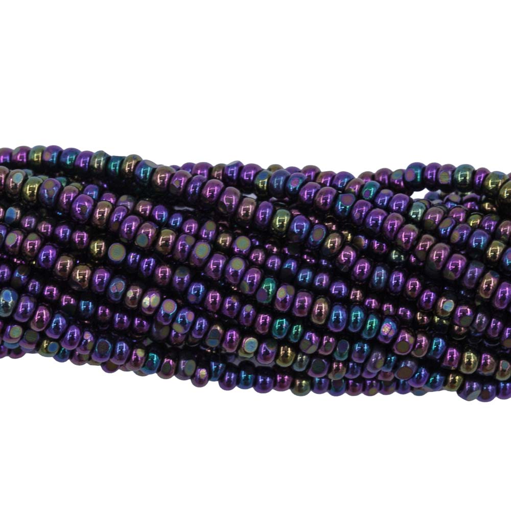 11SB599-CR: CZ Seed Bead True Cut Purple Iris 11/0-1HK